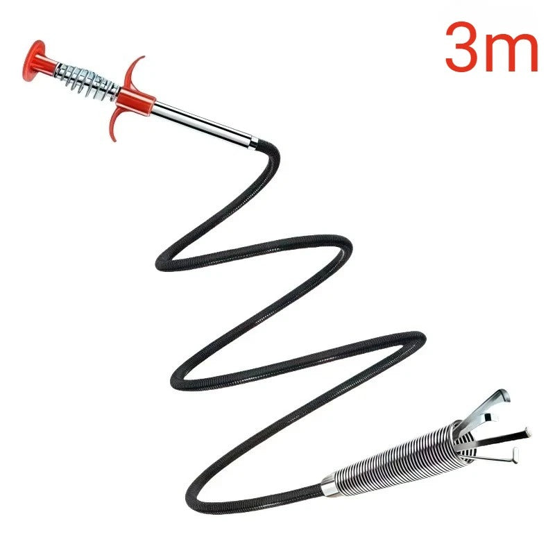 Hand Pinch Cleaning Sewer Pipe Plunger Hand Pinches Four Claws Pipe Opener Drains Four Claw Telescopic Bathroom Accessories Home
