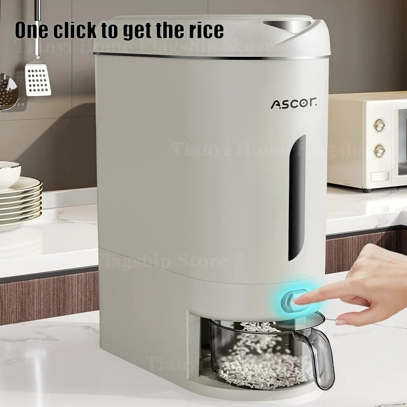 5kg/10kg Rice Storage Box Home Rice Bucket Insect-proof and Moisture-proof Sealed Container Food-grade Storage Bin