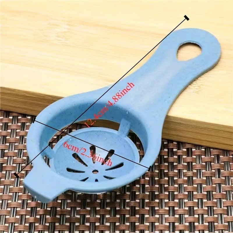 1pc Sustainable Wheat Straw Egg Separator - Easy Yolk & White Filter For Baking, Kitchen Gadget