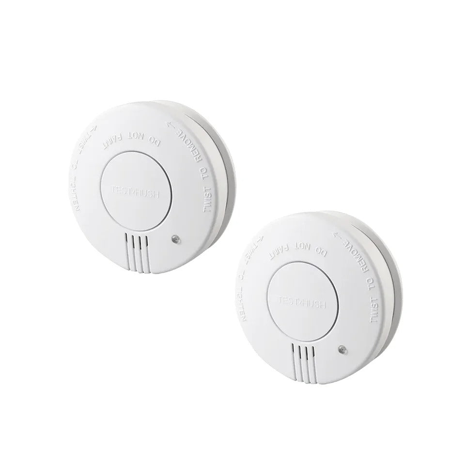 CCEsafety SA10 Smoke Detector 9V Replaceable Battery Fire Alarm Smoke Sensor Hush Button For Home Apartment Rental CE EN14604