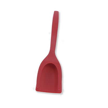 Egg Flipper Spatula 2 in 1 Grip and Flip Spatula Tongs Silicone Egg Flipper Tool Fish French Toast Tongs Non-Stick Cooking