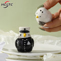 2Pcs Ceramic Penguin Salt And Pepper Shaker Cartoon Spice Container Wedding Party Favor Tabletop Animal Decoration Spice Jar