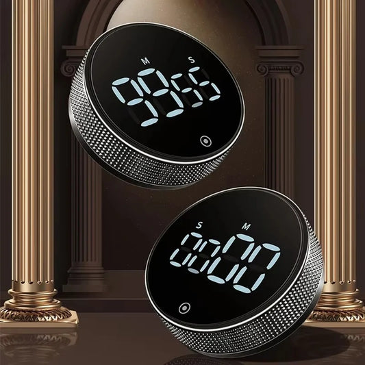 Dinrgo Magnetic Digital Timers Manual Countdown Kitchen Timer Countdown Clock Mechanical Counter for Cooking