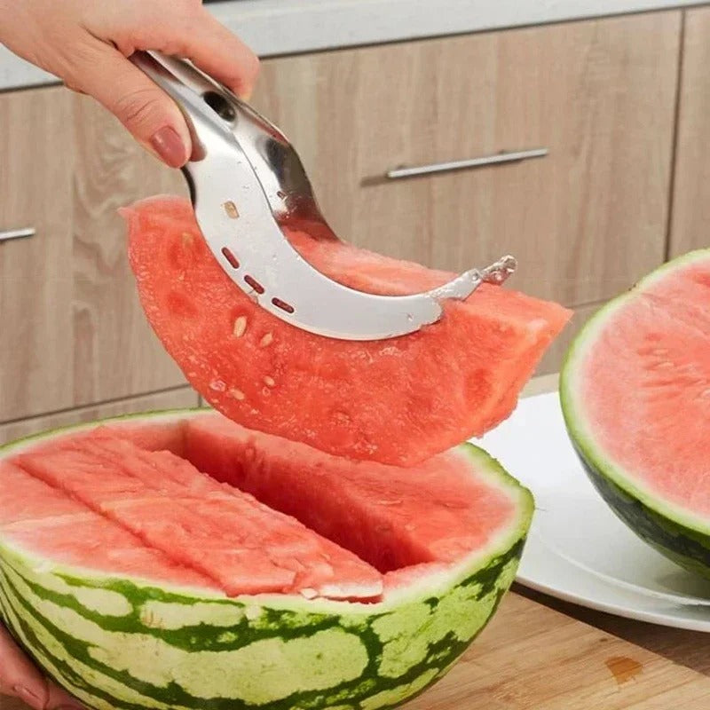 Kitchen Stainless Steel Windmill Watermelon Cutter Artifact Salad Fruit Slicer Cutter Tool Watermelon Digger Accessories Gadgets