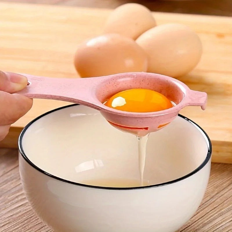 1pc Sustainable Wheat Straw Egg Separator - Easy Yolk & White Filter For Baking, Kitchen Gadget