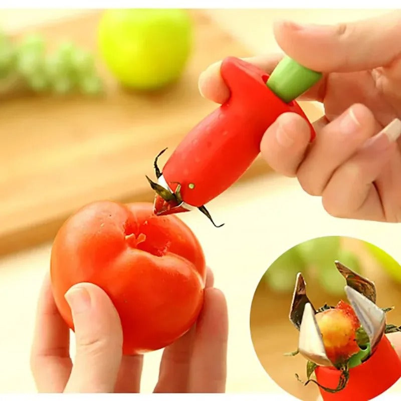 Strawberry Stem Remover Ware Tomato Stem Fruit Corer Strawberry Knife Pineapple Hole Seed Vegetable Cutter Kitchen