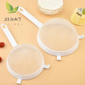 1Pcs Plastic Fine Mesh Spoon Strainer Kitchen Nut Milk Filter Flour Sieve With Handle Soy Milk Coffee Filter Colanders Tools