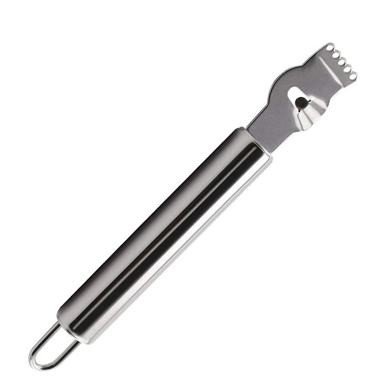 LMETJMA Stainless Steel Lemon Zester Grater with Channel Knife and Hanging Loop Lemon Orange Citrus Zester