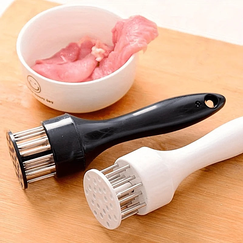 1pc Kitchen tools Stainless steel steak tenderizer, meat needle, tender meat, broken tendons, hole puncher, meat hammer