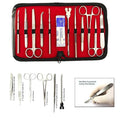 22PCS Premium grade stainless steel dissection kit is perfect for Medical Suture Practice Kit Surgical TrainingStudents