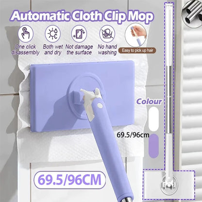Large Hands-Free Cleaning Mop For Window Floor 360° Rotation Dust Remover Automatic Paper Towel Mop Household Cleaning Tool