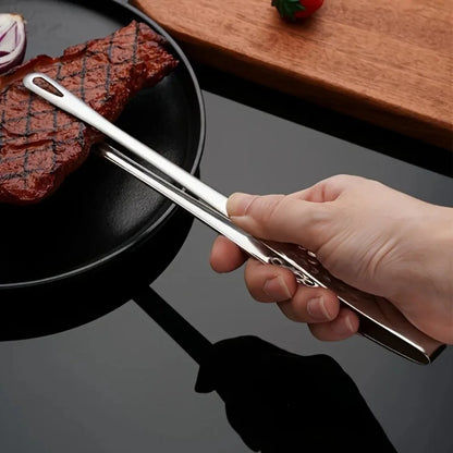 StainlessSteel FoodClipsKitchen Clips Korean Barbecue Tweezers Extended Barbecue Clips Suitable for Home Vegetable/meat Barbecue