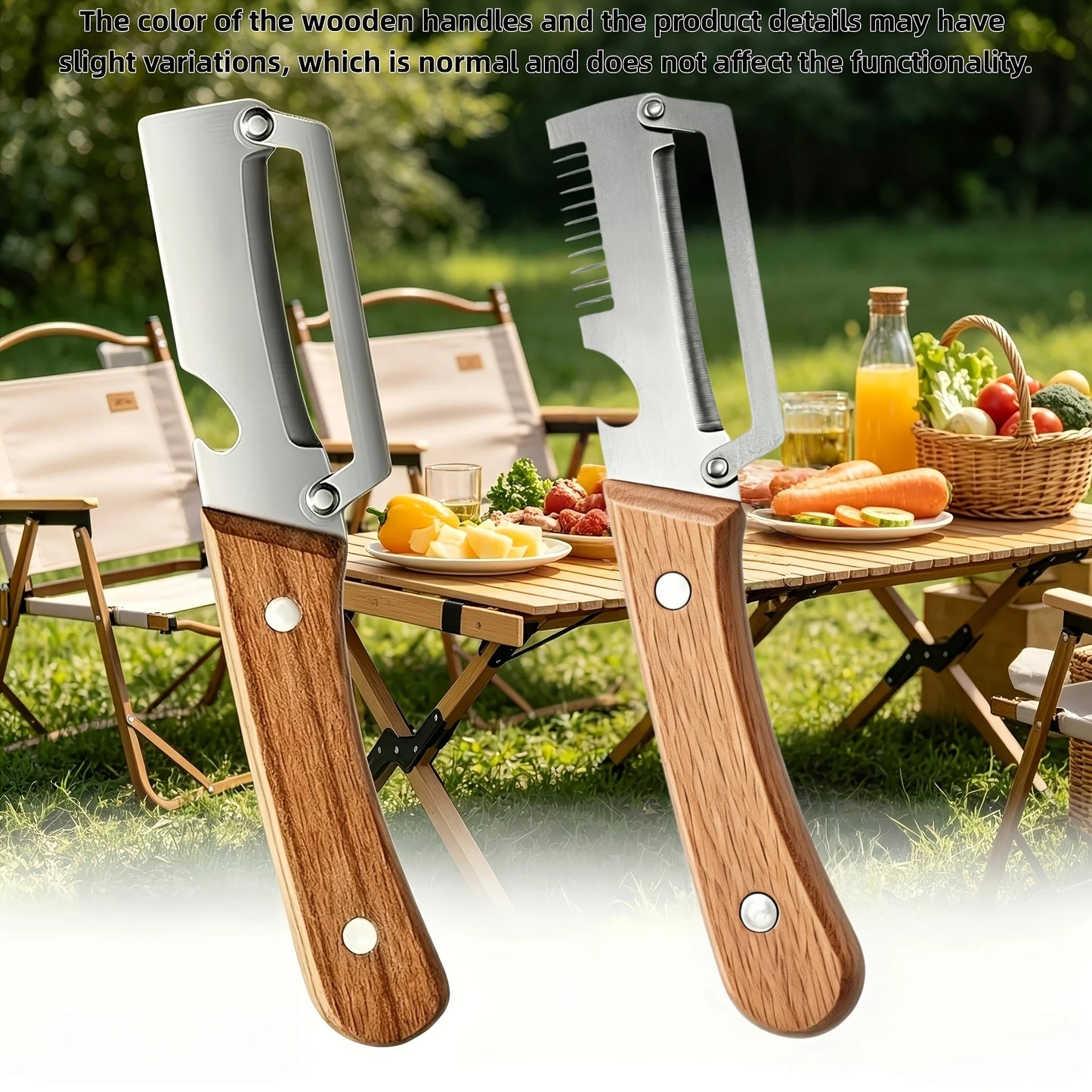 Multi-Functional Stainless Steel Peeler with Wooden Handle, Durable Smooth Kitchen Gadget for Fruits and Vegetables Peeling Slic