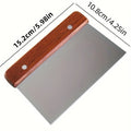 1pc stainless steel scraper, vegetable chopper, dough cutter - a multifunctional kitchen tool for baking