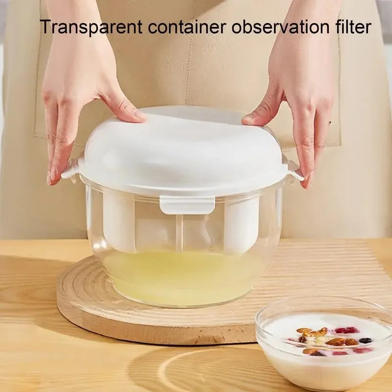 Household yogurt filter, self-made multi-functional whey separator, refrigerated press yogurt maker cheese filter screen
