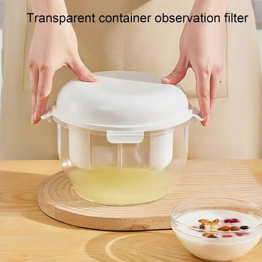 Household yogurt filter, self-made multi-functional whey separator, refrigerated press yogurt maker cheese filter screen