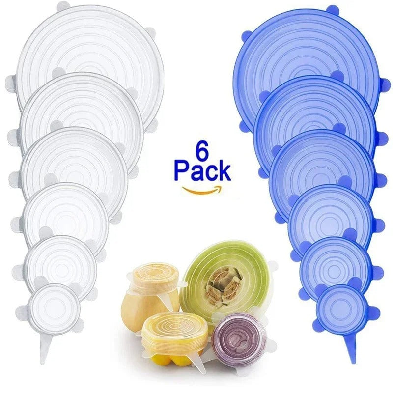 Silicone Stretch Lid Kitchen Accessories Can Be Reused Food Cover Plastic Wrap Cover Fresh-keeping Sealed Bowl