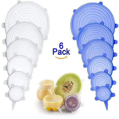 Silicone Stretch Lid Kitchen Accessories Can Be Reused Food Cover Plastic Wrap Cover Fresh-keeping Sealed Bowl