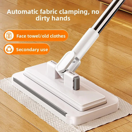 Flat Mop Face Towel Household Non Hand Wash Multi Function Lazy Person Household Mop Cloth One Button Disassembly Mop Automatic