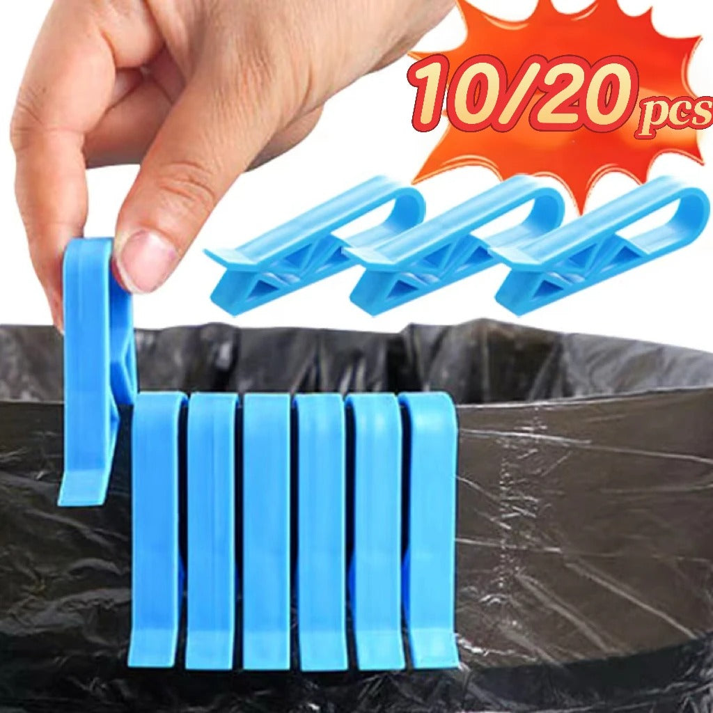 Multifunctional Anti Slip Bin Side Fixing Clips Waste Bag Retainers Household Garbage Snack Bag Fastening Storage Divider Parts