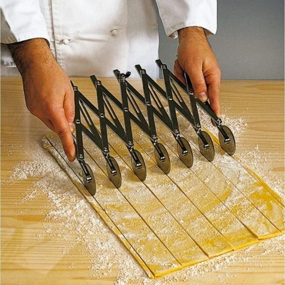 3/5/7 Wheels Cutter Dough Divider Side Pasta Knife Flexible Roller Blade Pizza Pastry Peeler Stainless Steel Bakeware Tools