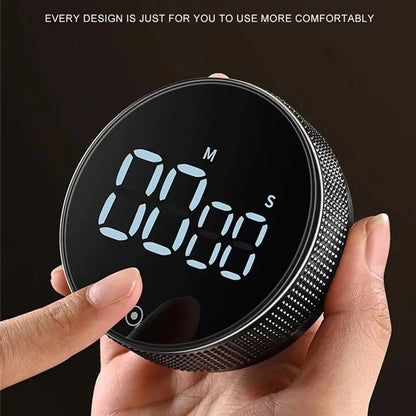 Dinrgo Magnetic Digital Timers Manual Countdown Kitchen Timer Countdown Clock Mechanical Counter for Cooking