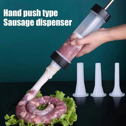 Portable Manual Sausage Machine Maker Homemade Handmade Sausage Stuffing Household Kitchen Small Injection Sausage Filler Press