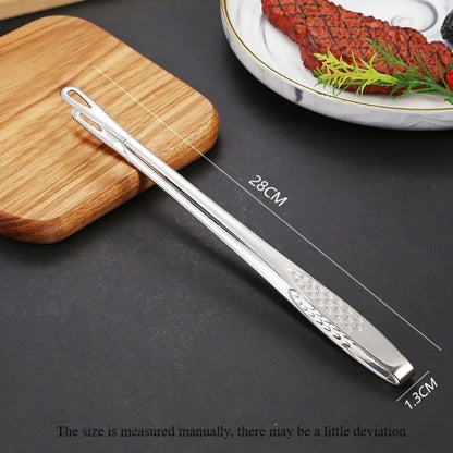 StainlessSteel FoodClipsKitchen Clips Korean Barbecue Tweezers Extended Barbecue Clips Suitable for Home Vegetable/meat Barbecue