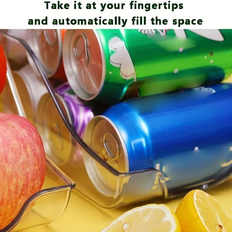 Refrigerator Organizer Bins Soda Cans Dispenser Bins Can Dispensers Auto Rolling Dispenser Fridge Organizer Pantry Organizer