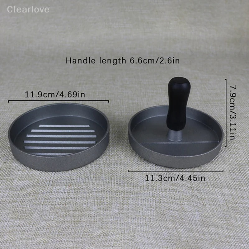 Burger Press Stainless Steel Smash Hamburger Presses Meat Mold for Deli Meats Kitchen Accessories Patties Meat Masher Circular