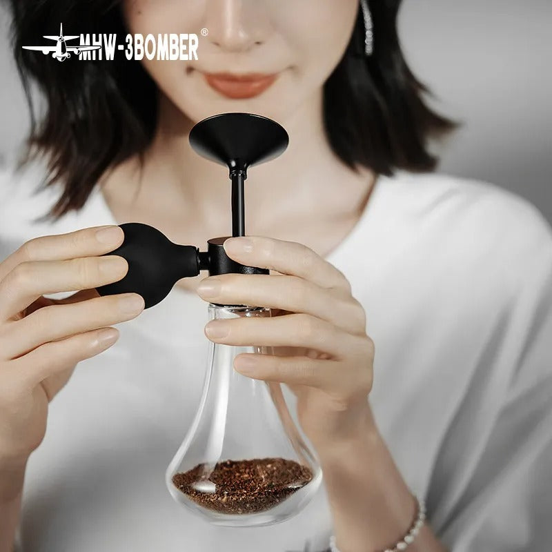 MHW-3BOMBER Coffee Aroma Glass Bottle Coffee Bean Tea Liquor Sample Display Container For Home Café Barista Beverage Lovers