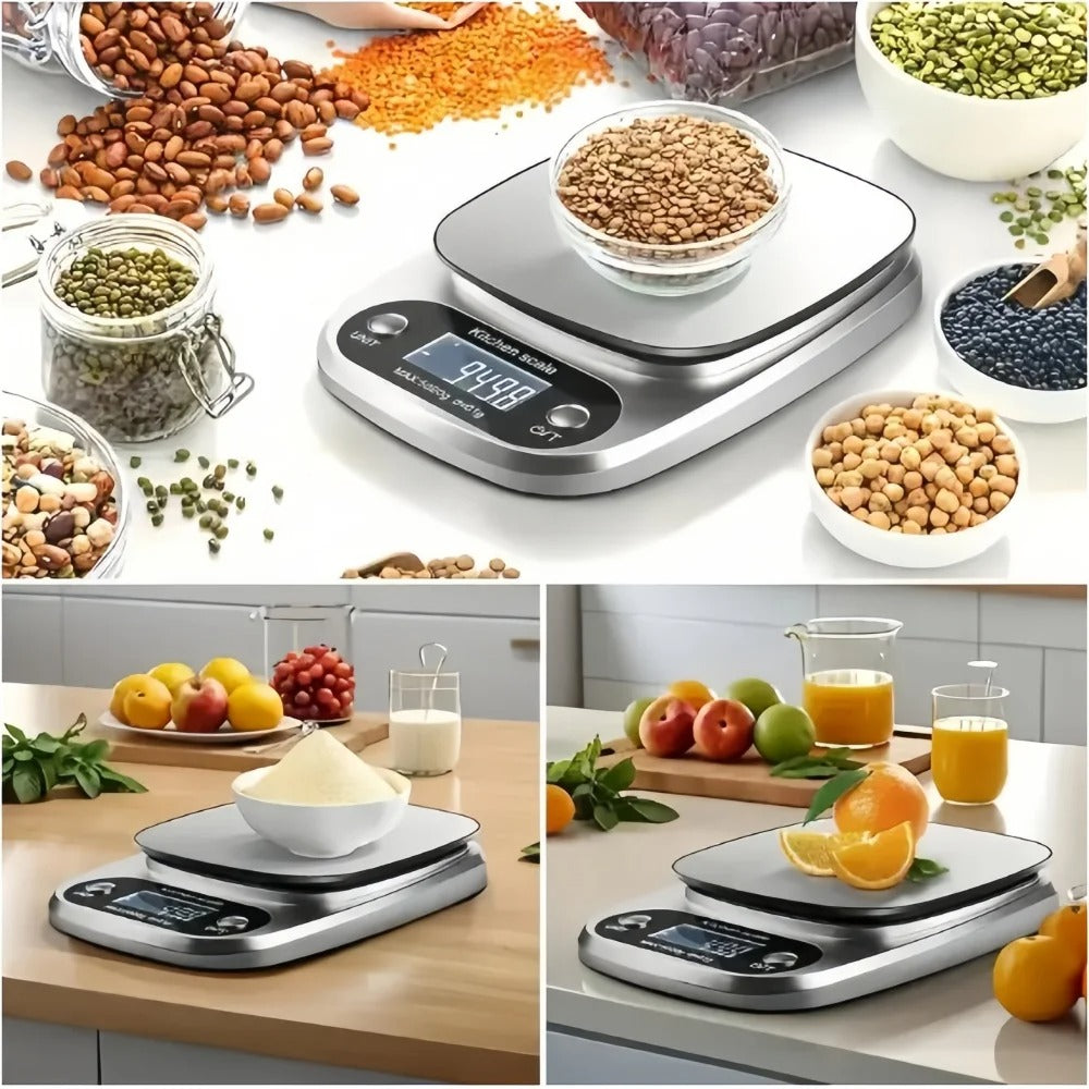 10kg/1g Digital Kitchen Scale High precision LCD Electronic Food Scale Jewelry Coffee Baking Portable High-quality Kitchen Tools