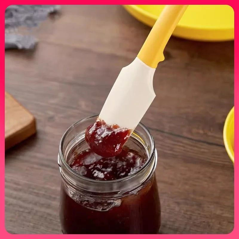 Household Two-in-one Baking Spatula Hightemperature Resistant Silicone Spatula Cream Jam Butter Spatula Kitchen