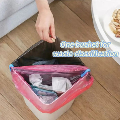 Multifunctional Anti Slip Bin Side Fixing Clips Waste Bag Retainers Household Garbage Snack Bag Fastening Storage Divider Parts