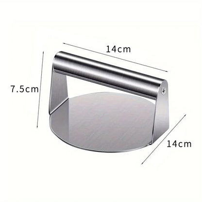 Stainless Steel Smash Burger Press Hamburger Patties Meat Masher Circular Meat Press Mold for Deli Meats Kitchen Accessories
