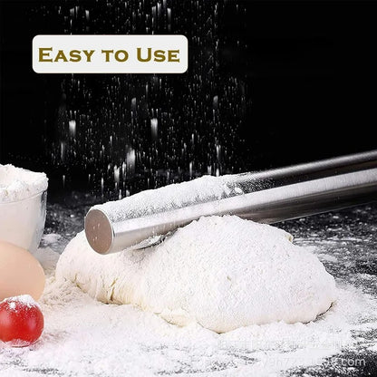 Hollow Stainless Steel Rolling Pin-Your Ultimate Baking Tool stainless Steel Rolling Pin-Hollow Designthe Perfect