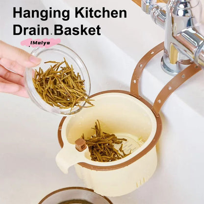 Household Hanging Kitchen Sink Drain Basket for Separating Food Scraps Tea Leaves And Kitchen Waste Eco-Friendly Kitchen Accesso