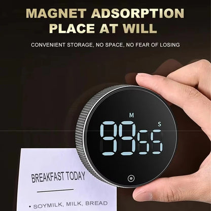 Dinrgo Magnetic Digital Timers Manual Countdown Kitchen Timer Countdown Clock Mechanical Counter for Cooking