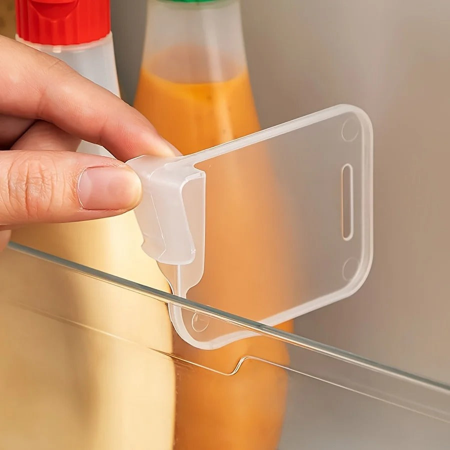 8pcs Refrigerator Side Door Sorting Partition Card Buckle Kitchen Bedroom Storage Storage Sorting Box Space Division