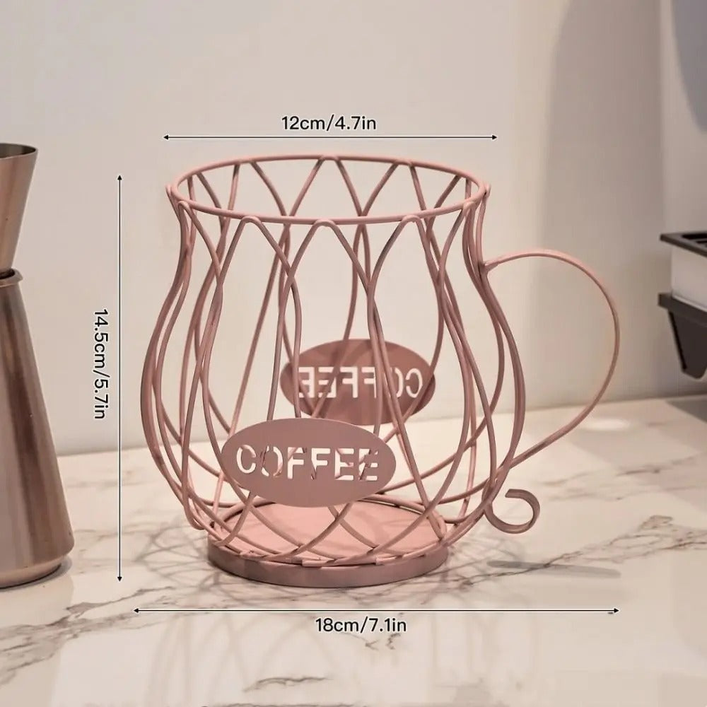 Large Capacity Coffee Pod Holder Irregular Shape Coffee Pod Coffee Capsule Holder Storage Cup Home Decoration