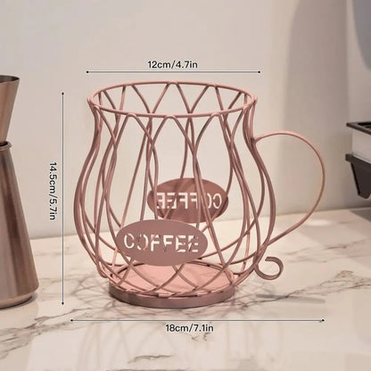 Large Capacity Coffee Pod Holder Irregular Shape Coffee Pod Coffee Capsule Holder Storage Cup Home Decoration