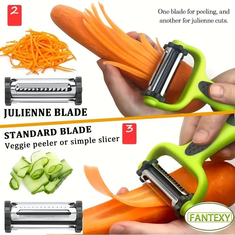 Multifunction Peeler Three in One Slicer 3 in 1 for Melon Potato Vegetable Fruit Peelers Durable for Carrot Cucumber Grater