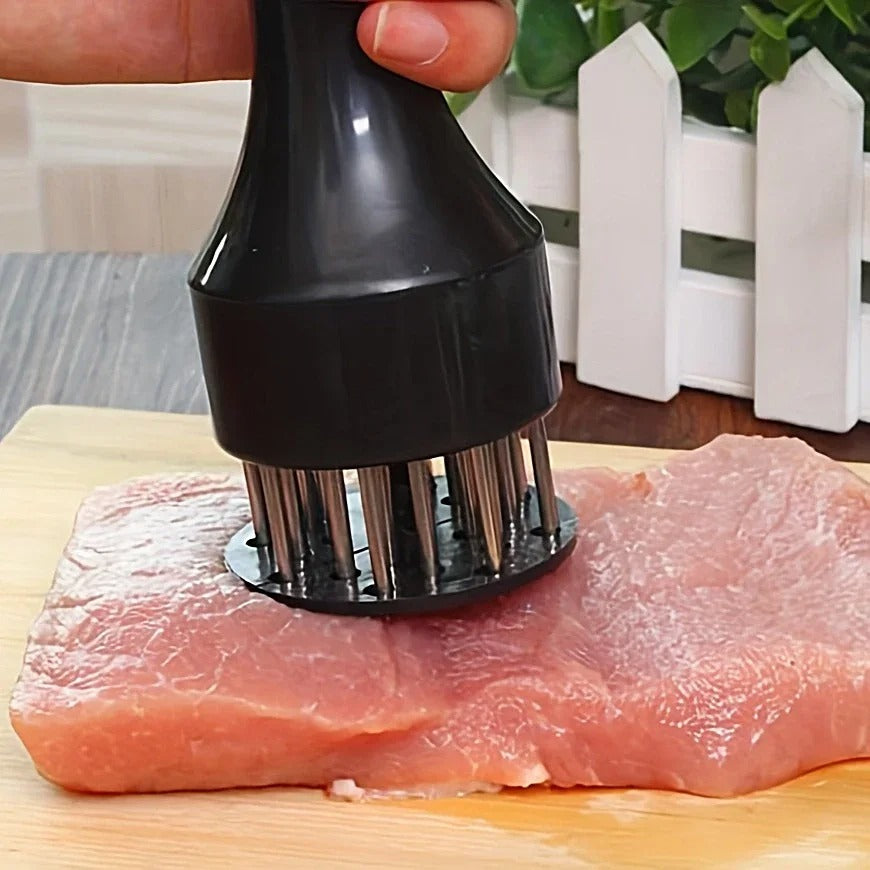 1pc Kitchen tools Stainless steel steak tenderizer, meat needle, tender meat, broken tendons, hole puncher, meat hammer