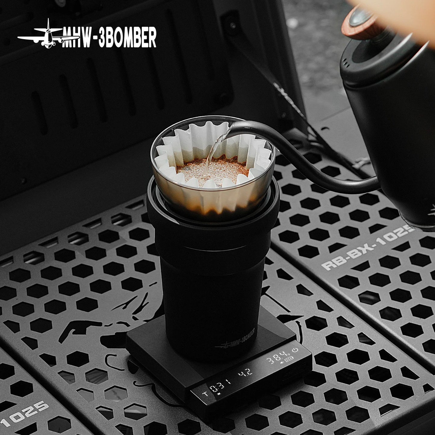 MHW-3BOMBER Digital Kitchen Coffee Scale High Precision Cyclic Rechargeable Espresso Electronic Scale Home Barista Accessories