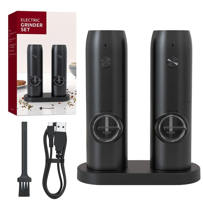 1PC Electric Automatic Pepper Grinder Set Salt And Pepper Mill Adjustable Coarseness Spice Grinder for Kitchen