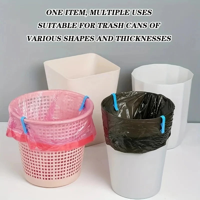 Multifunctional Anti Slip Bin Side Fixing Clips Waste Bag Retainers Household Garbage Snack Bag Fastening Storage Divider Parts