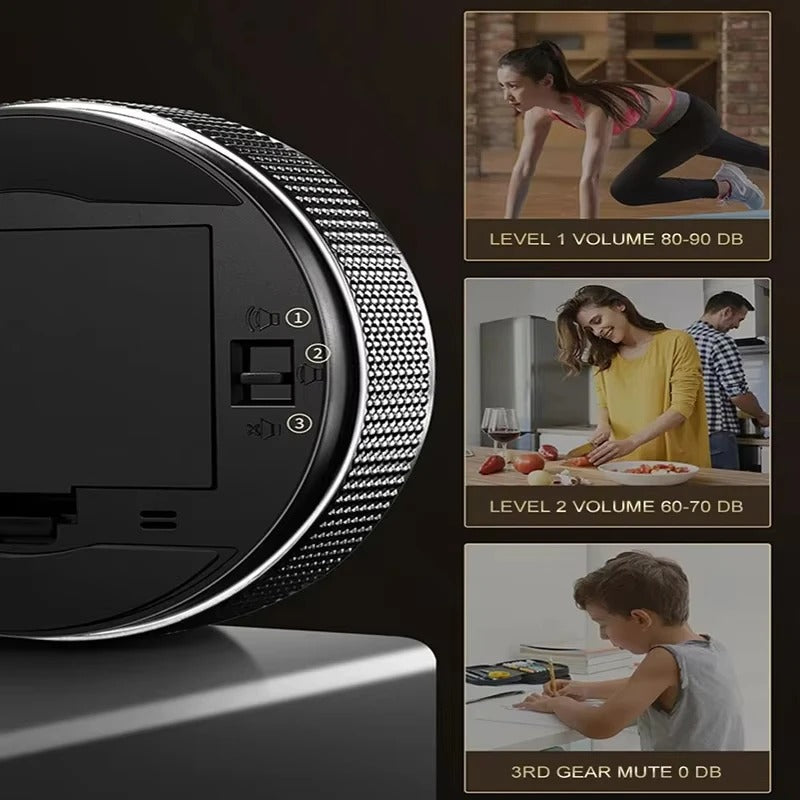 Dinrgo Magnetic Digital Timers Manual Countdown Kitchen Timer Countdown Clock Mechanical Counter for Cooking