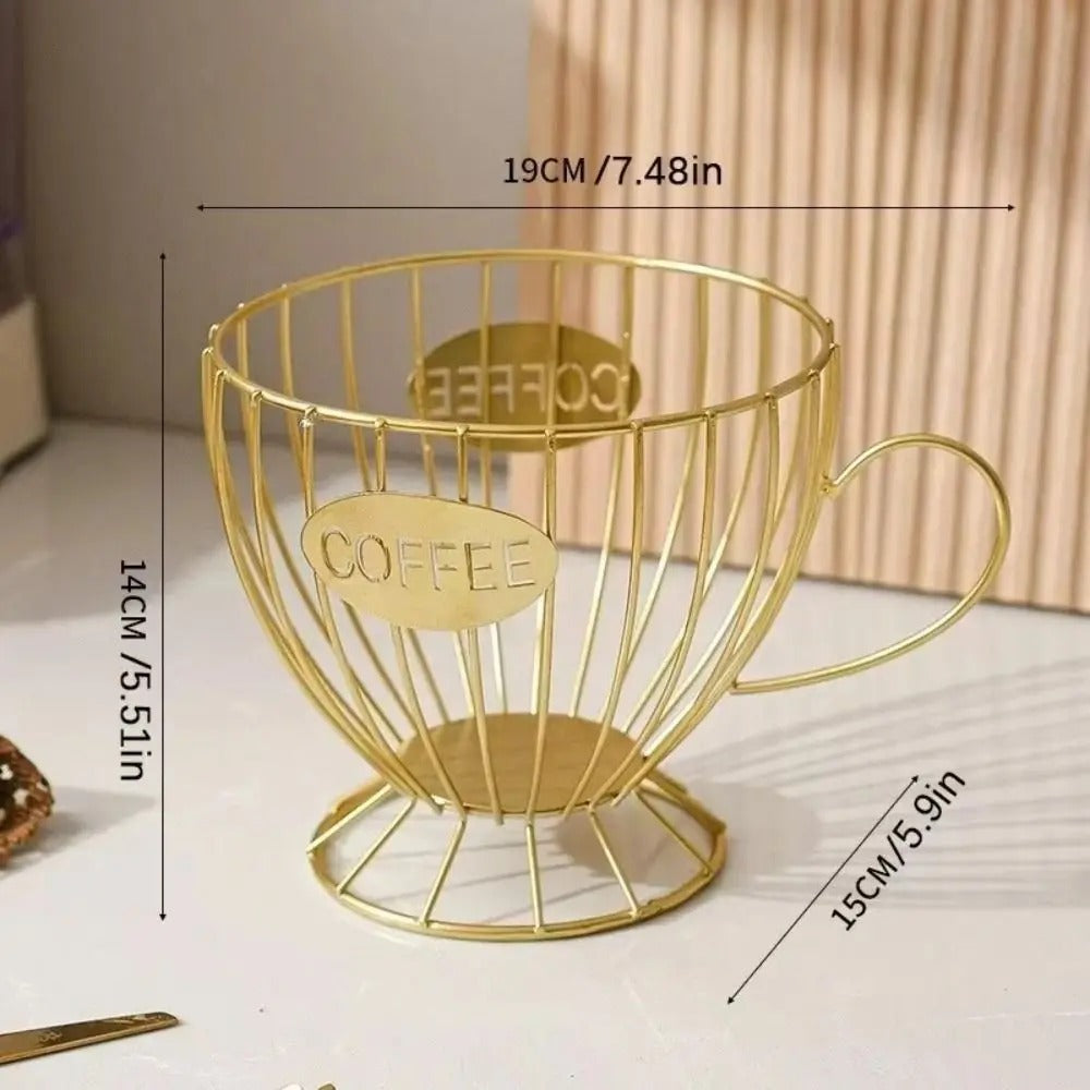 Large Capacity Coffee Pod Holder Irregular Shape Coffee Pod Coffee Capsule Holder Storage Cup Home Decoration