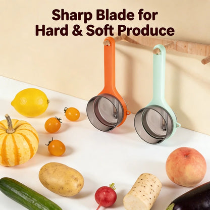 Multi-functional Fruit Vegetable Peeler with Peel Storage No Splashing Hanging Design Easy To Clean Potato
