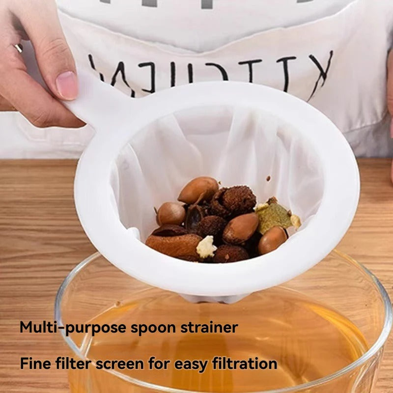 1pc/3pcs Plastic Colander Strainer Spoon Kitchen Supplies Filter Spoon Household Soy Milk Tea Leaf Residue Strainer